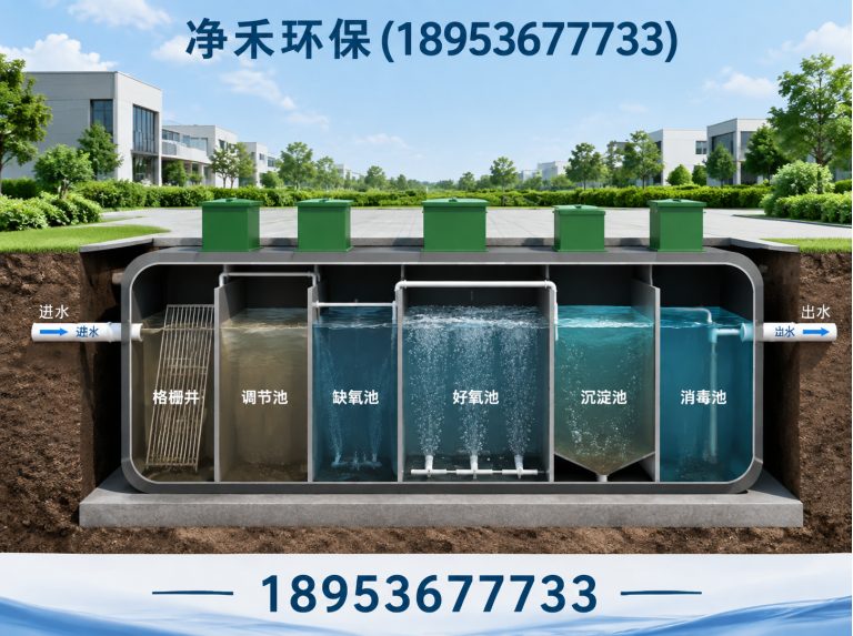 青州市一体化污水处理设备展示图